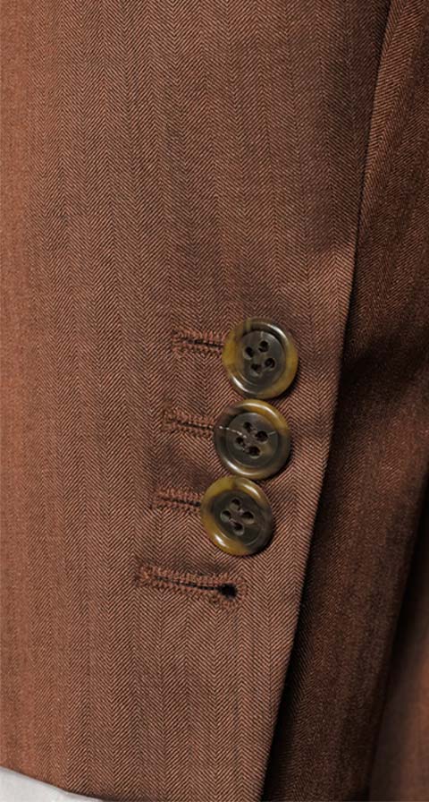Copper Wool & Silk Suit