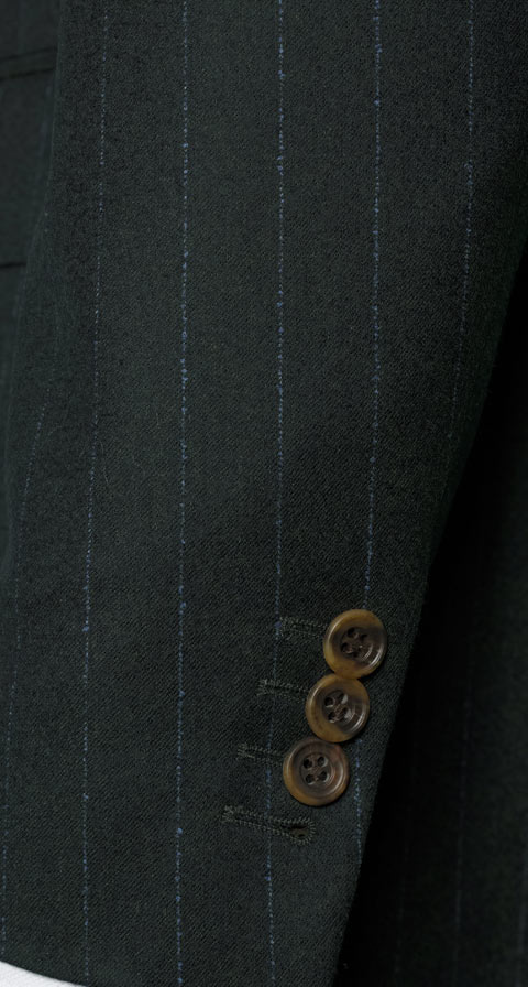 Blue Stripe Green Suit