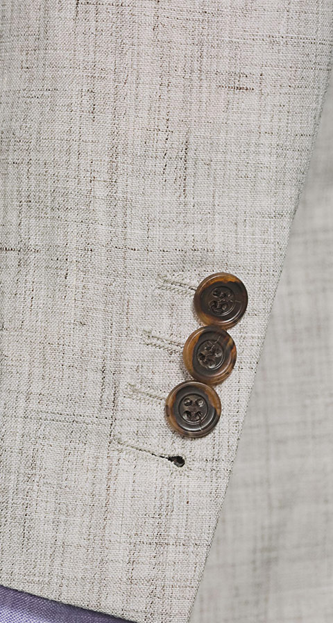 Antique White Linen Suit