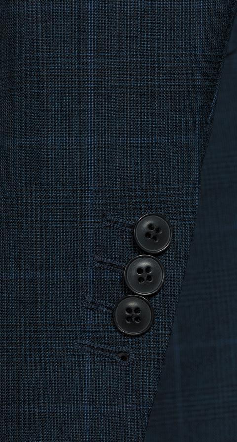 Tropical Rustic Royal Blue Plaid Suit