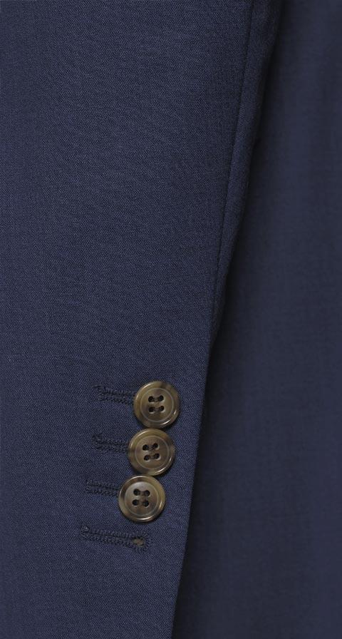 Solid Blue Natural Stretch Suit
