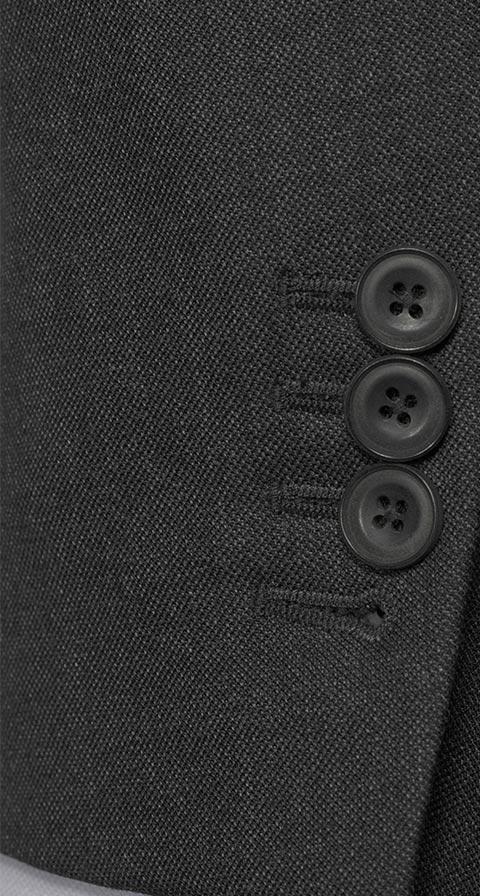 Traditionally Worsted Charcoal Melange Suit