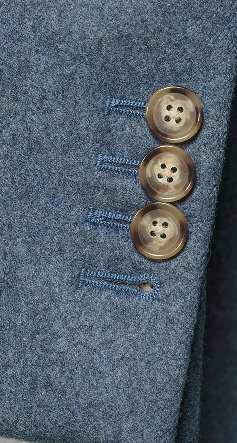 Steel Blue Flannel Suit
