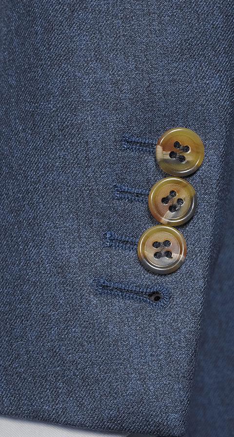 Worsted Chine Intense Blue Suit