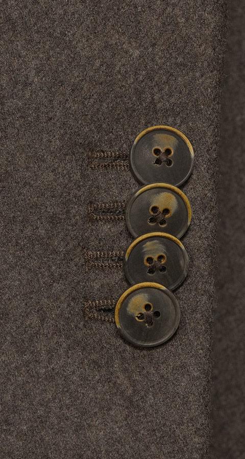 Natural Brown Wool Coat