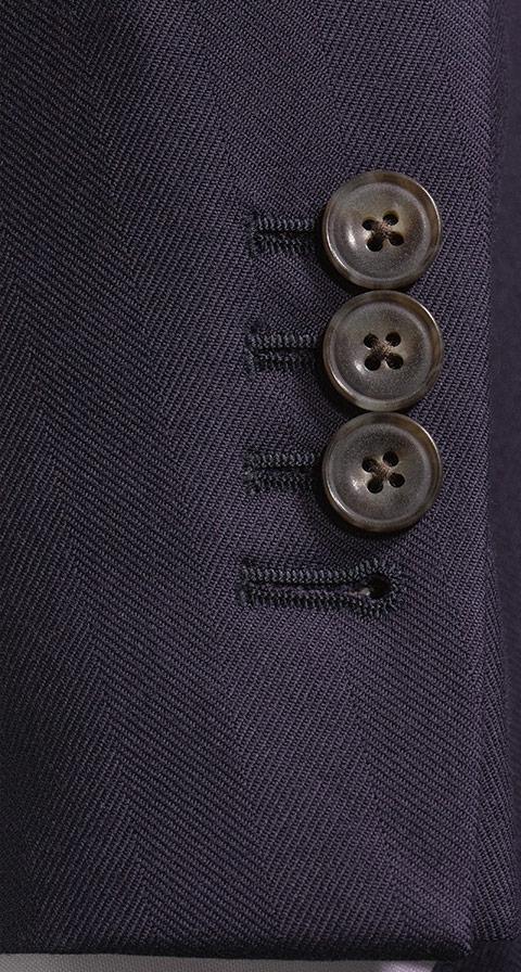 Indigo Blue Herringbone Suit