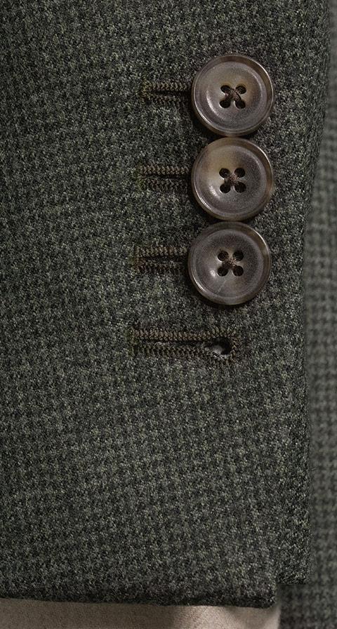 Green Houndstooth Flannel Suit