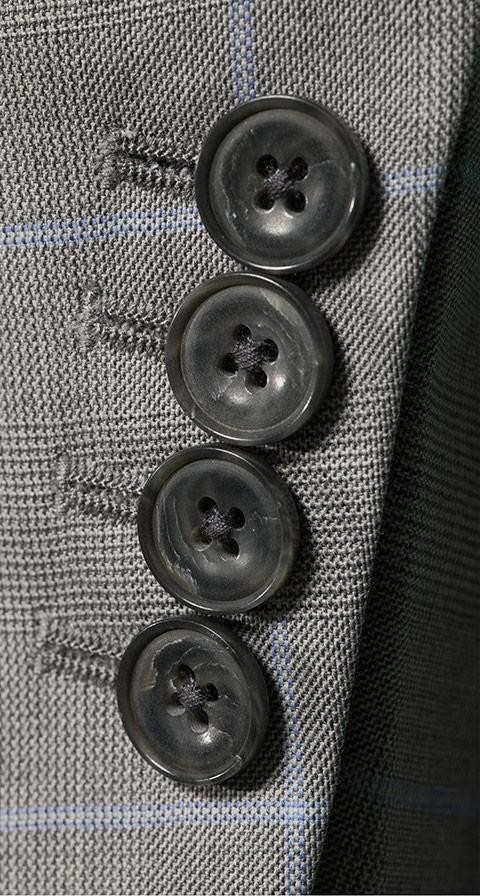 Light Grey Plaid with Lavender Overcheck Suit