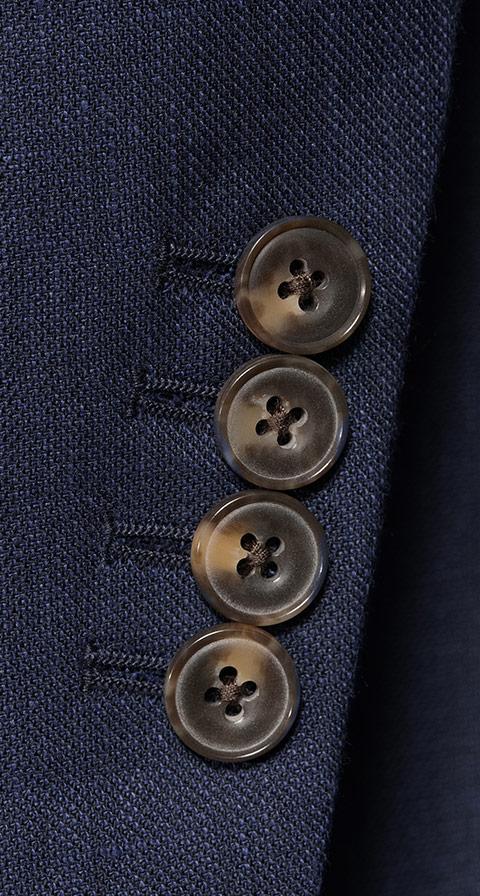 Navy Wool & Linen Suit