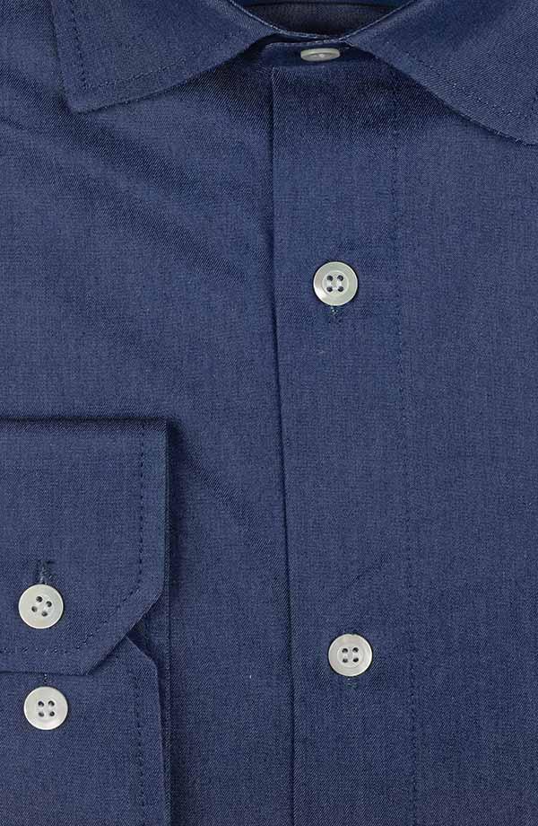 Denim Blue Cotton Shirt