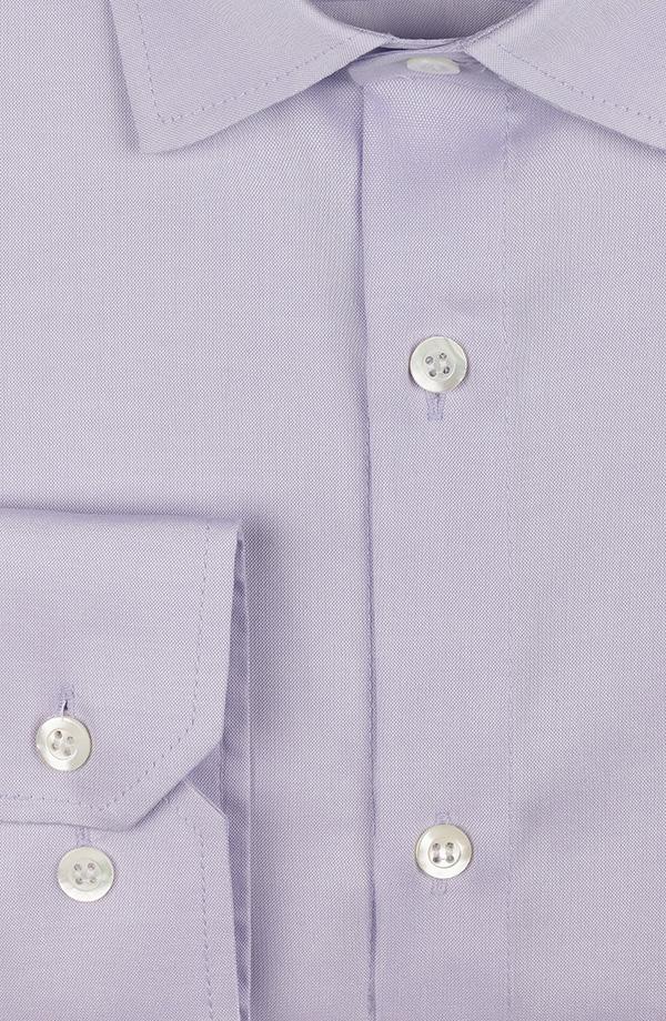Lavender Pinpoint Cotton Shirt