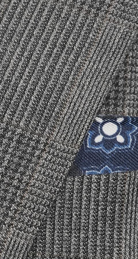 Grey Plaid 21 Micron Wool Suit