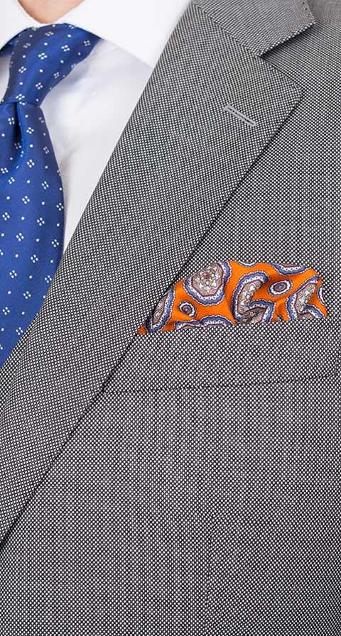 Premium Grey Birdseye Suit
