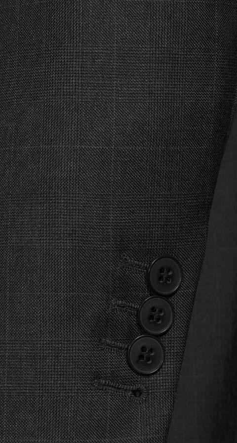 Premium Charcoal Plaid Suit