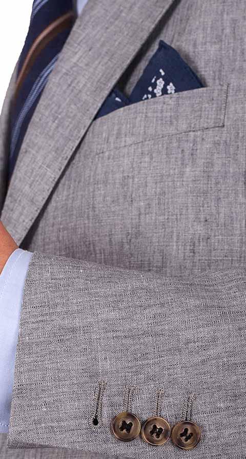 Grey Linen Suit