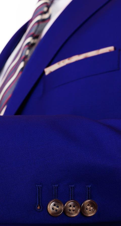 Royal Blue Twill Suit