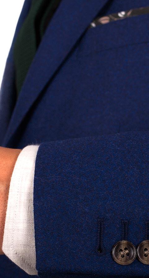 Royal Blue Wool Flannel Suit