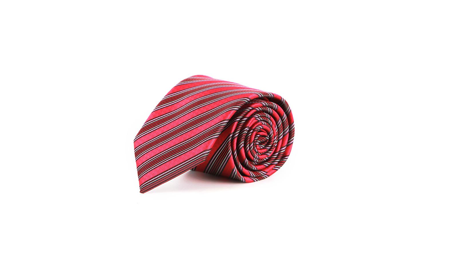 Red Striped Tie - slider image 