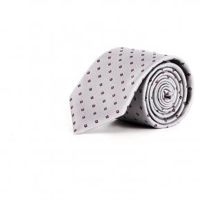 Grey Patterned Tie - thumbnail image 1