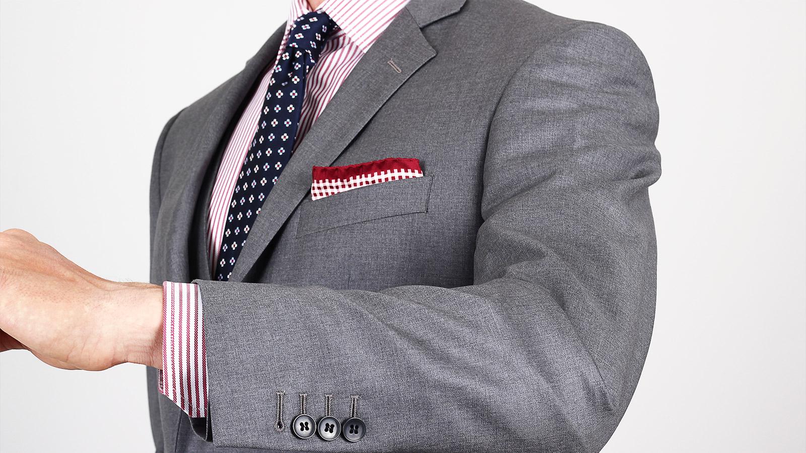 Premium Light Grey 3 Piece Suit - slider image 2