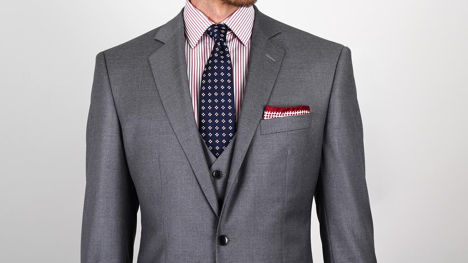 Premium Light Grey 3 Piece Suit - slider image 4