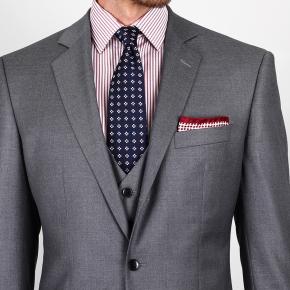 Premium Light Grey 3 Piece Suit - 3