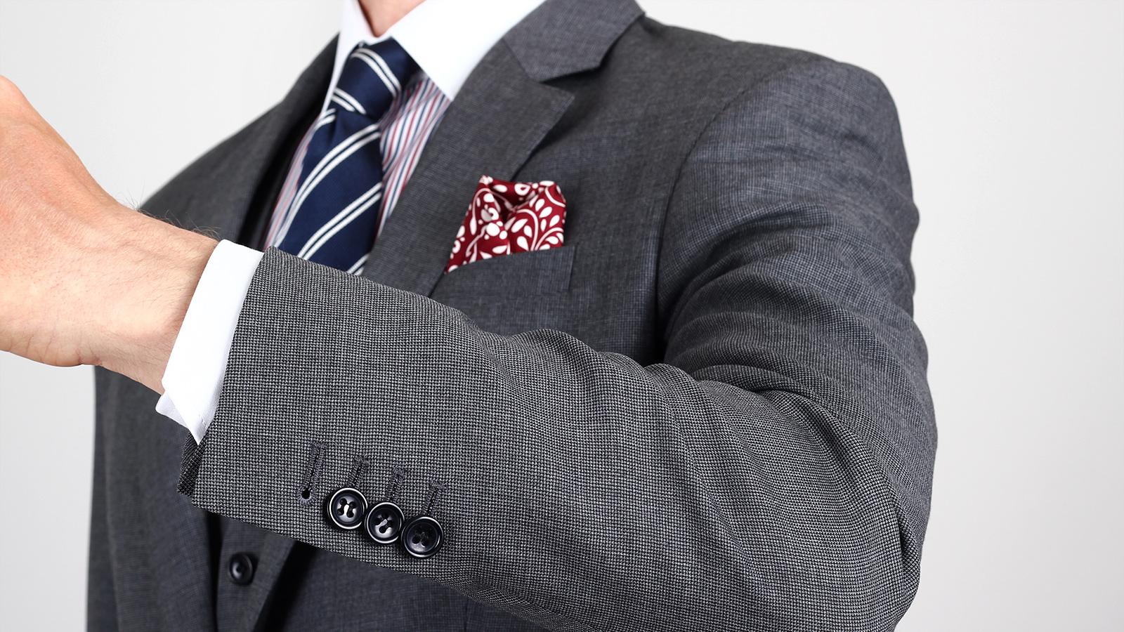 Grey Houndstooth Suit - slider image 1