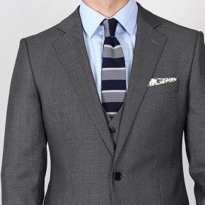 Grey Birdseye Suit - 0