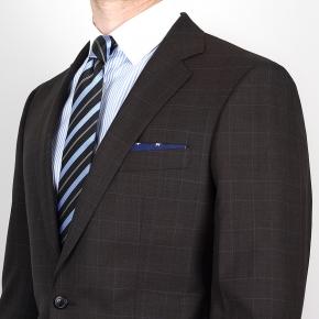 Vendetta Premium Brown Plaid Suit - 2