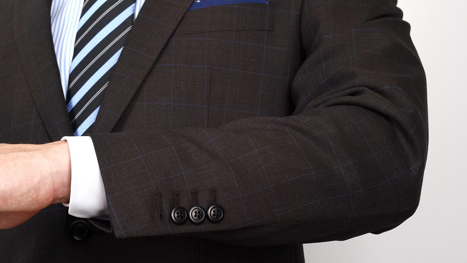 Vendetta Premium Brown Plaid Suit - slider image 4