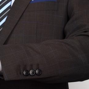 Vendetta Premium Brown Plaid Suit - 3