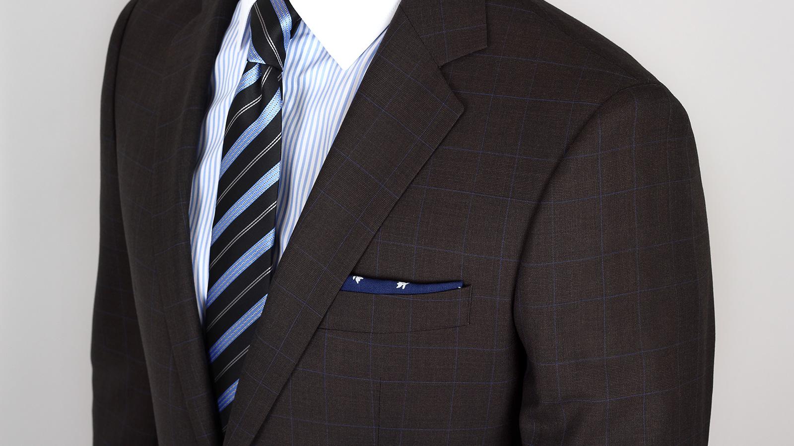 Vendetta Premium Brown Plaid Suit - slider image 5