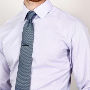 Purple Dobby Shirt in Two Ply Cotton - 0