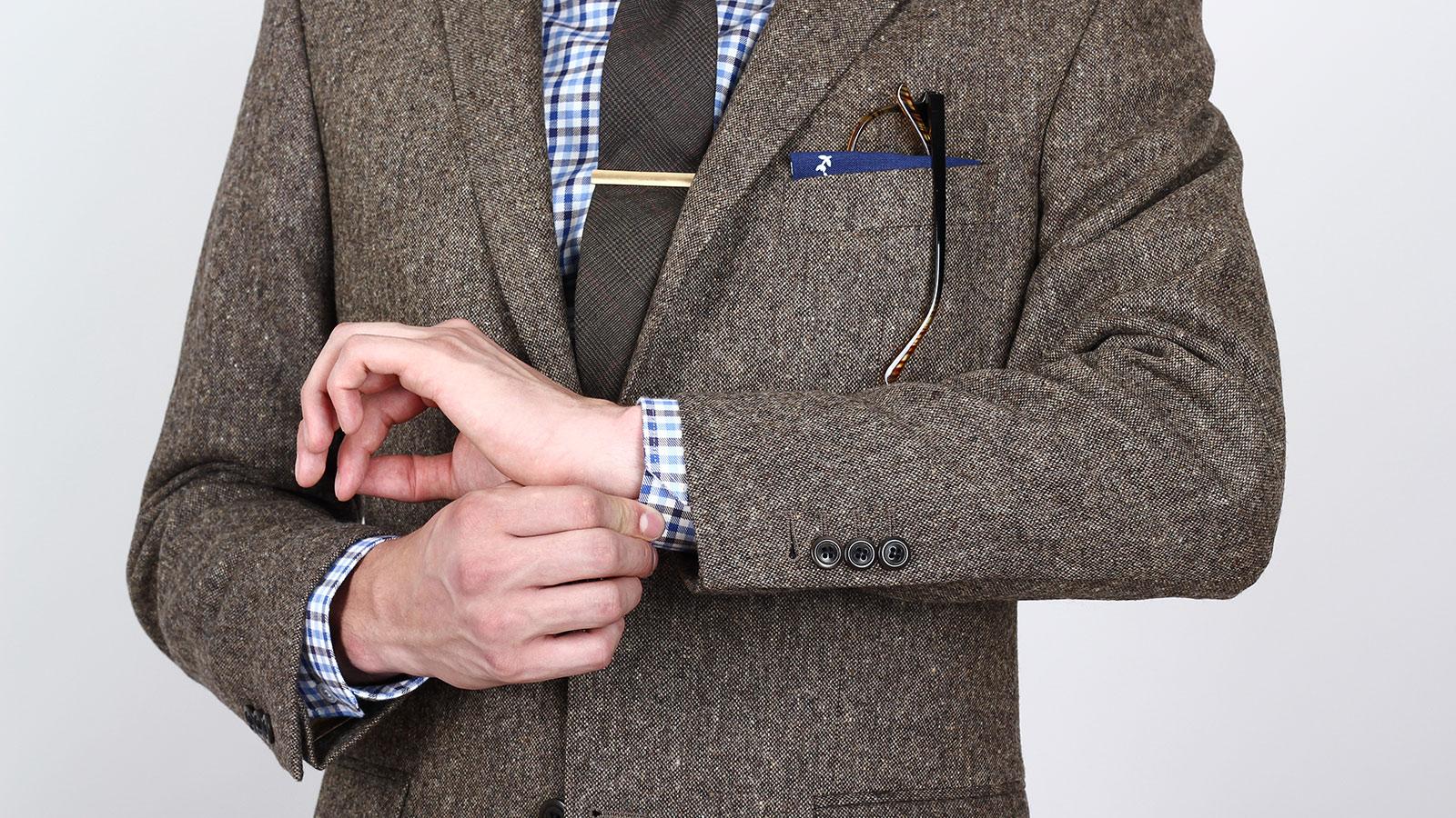 Natural Brown Tweed Suit - slider image 3