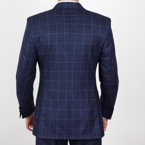 Blue Windowpane Flannel Suit - 3