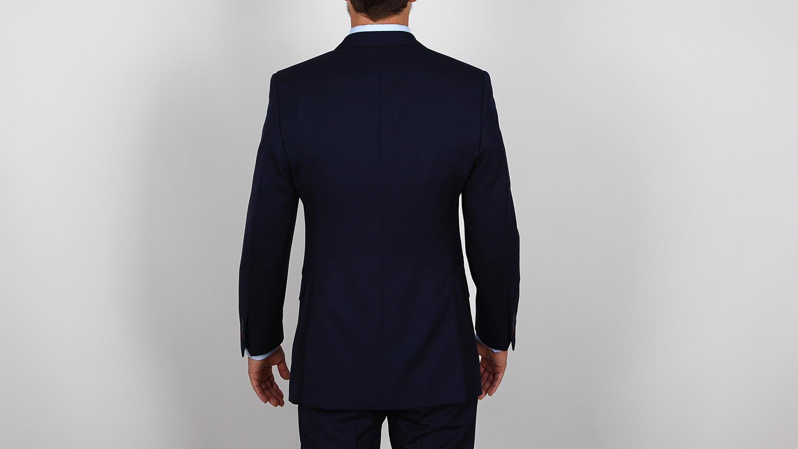 Navy Herringbone Suit in English Wool - slider image 3