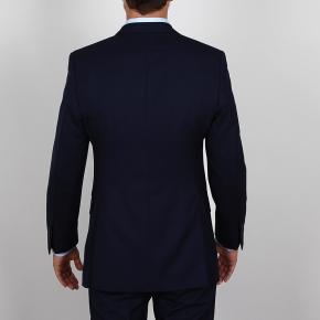 Navy Herringbone Suit in English Wool - thumbnail image 3