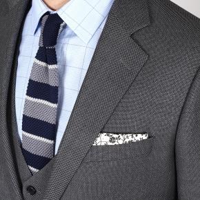 Grey Birdseye Suit - 4