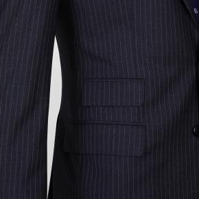 Vendetta Premium Purple Pinstripe Charcoal Suit - 4