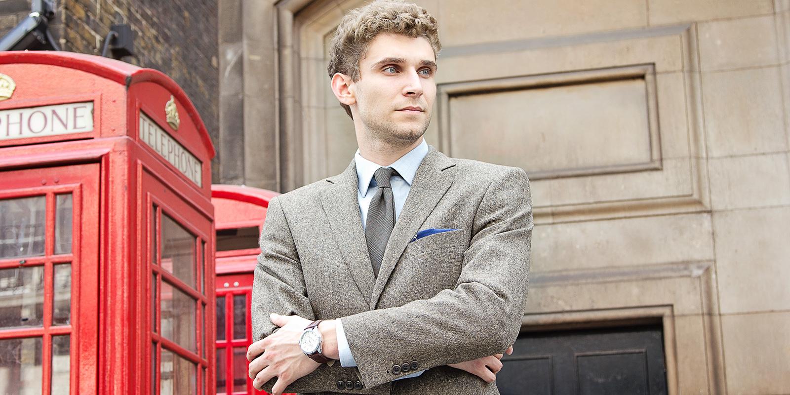 Natural Brown Tweed Suit - slider image 5