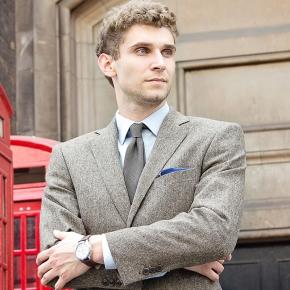 Natural Brown Tweed Suit - 4