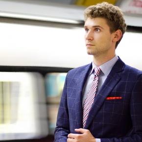 Blue Windowpane Flannel Suit - 4
