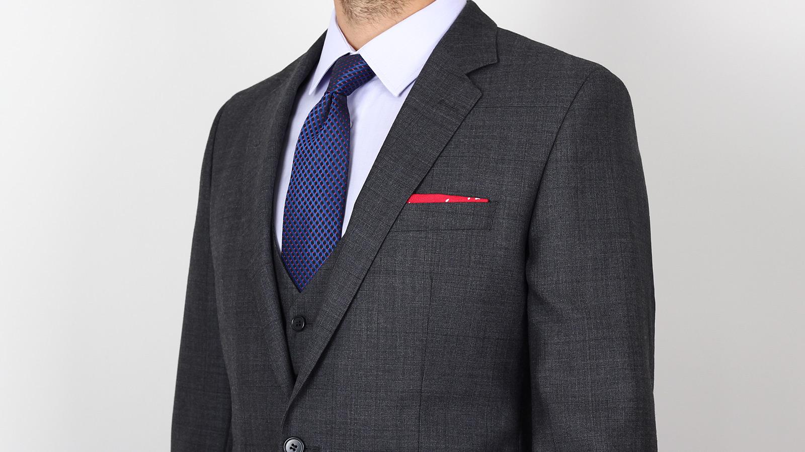Charcoal Plaid Suit in English Wool - slider image 2
