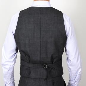 Charcoal Plaid 3 Piece Suit - 4