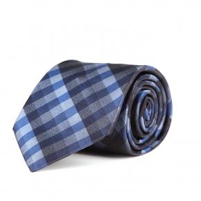 Italian 100% Silk Navy & Blue Tie - 0