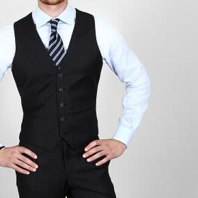 Essential Charcoal Pinstripe 3 Piece Suit - 3