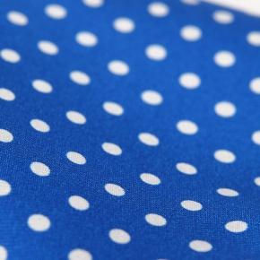 Royal Blue Dotted Italian 100% Silk Pocket Square - 1