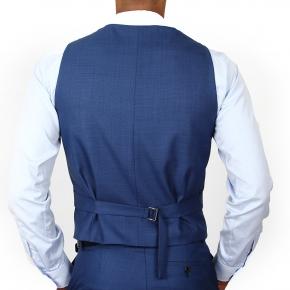 Premium Sky Blue 3 Piece Suit - 3