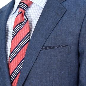Sky Blue Wool & Linen Suit - 2