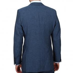 Sky Blue Wool & Linen Suit - 3